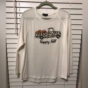 Women’s Long Sleeve Happy Fall Top